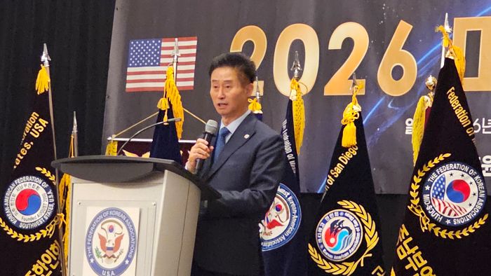 서정일 총회장이 환영사를 하고있다..jpg